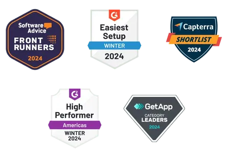 50+ awards from the trusted software advisors