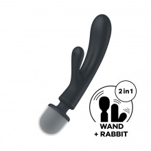 Satisfyer Triple Lover Rabit oboustranný masér 2v1 24 cm