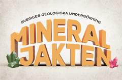 Logotypen för Mineraljakten på en pappersbakgrund. 