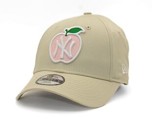 Dětská Kšiltovka New Era - 9FORTY Apple - NY Yankees - Stone / White