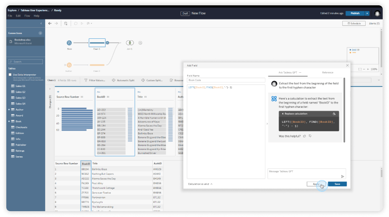 Tableau product screenshot