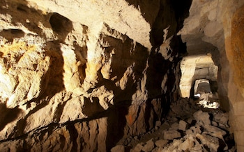 A view of the tunnel network at the Langenstein-Zwieberge camp