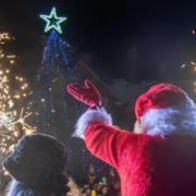 Archive photo of a Christmas light switch-on event