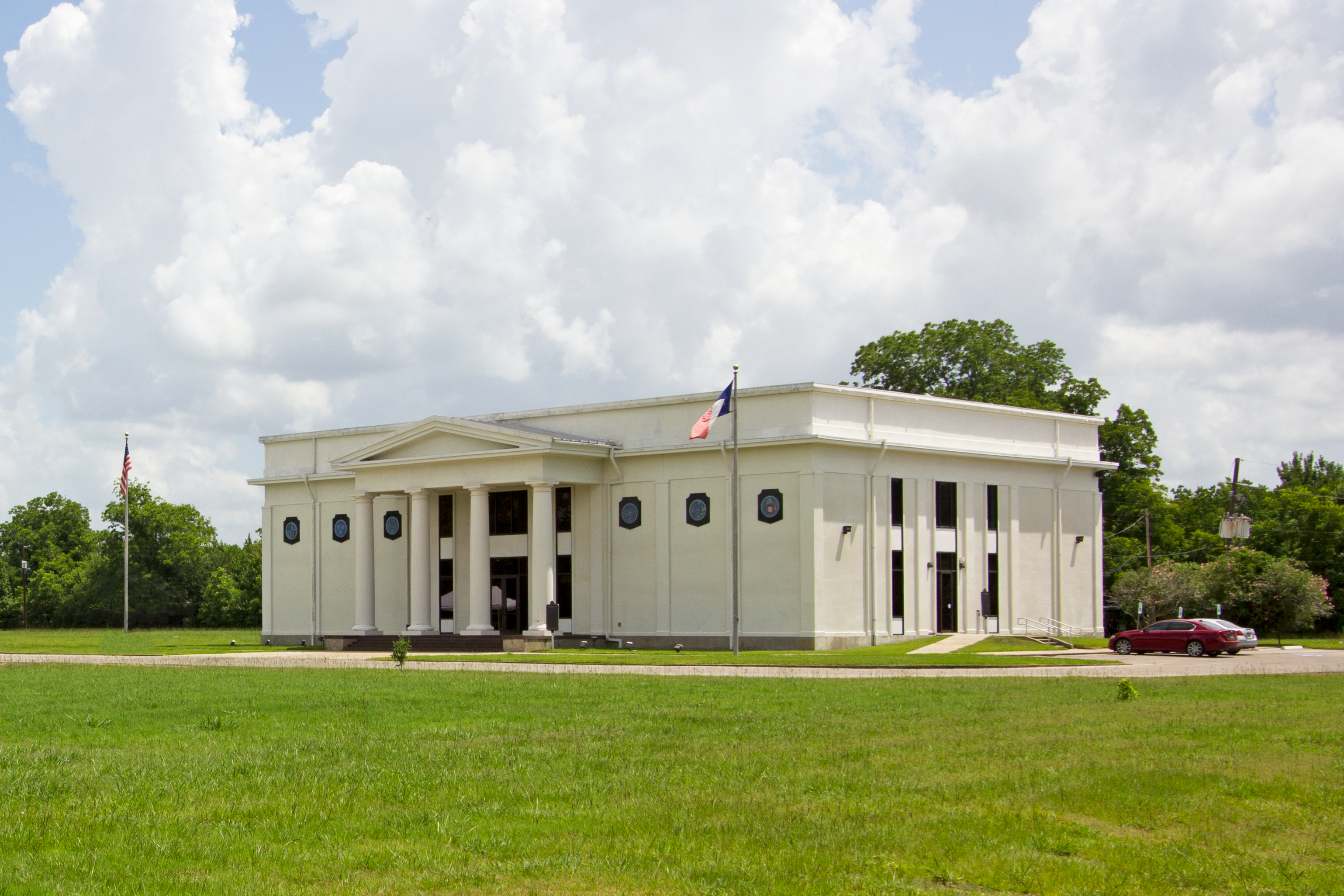 The Sam Houston Regional Library and Research Center main building - Closed Saturday, October 7, 2023, for Administrative Operations