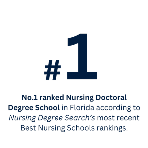 number one ranked nursing doctoral degree program in florida