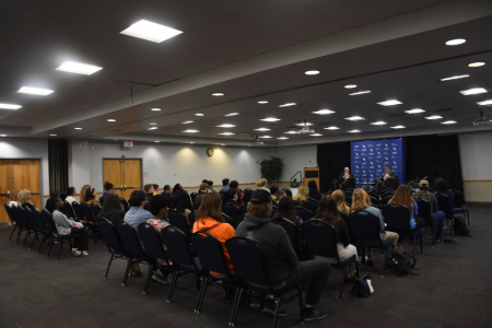 people attending Truist career readiness conference held at unf