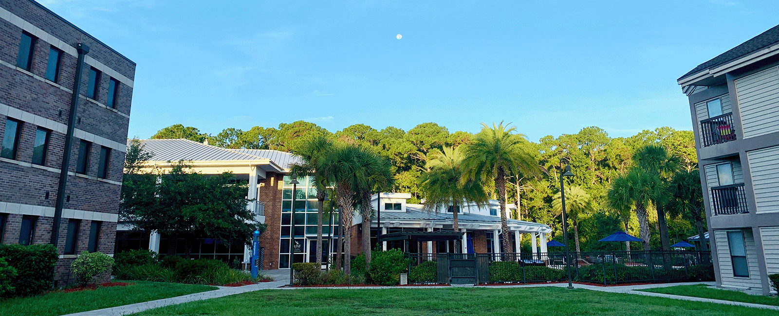 Osprey Clubhouse during sunrise