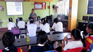 Valerie in classroom