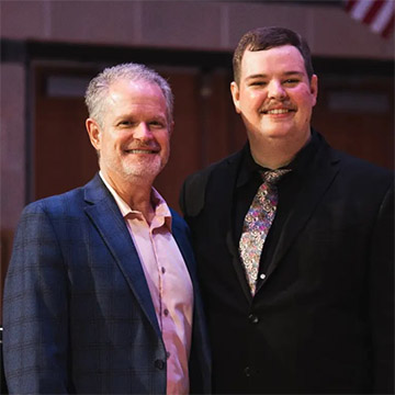 Tyler Heintzen and Dr. Randy Tinnin