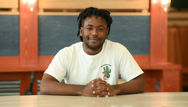 UNF student and Gilman Scholar Damien Jackson