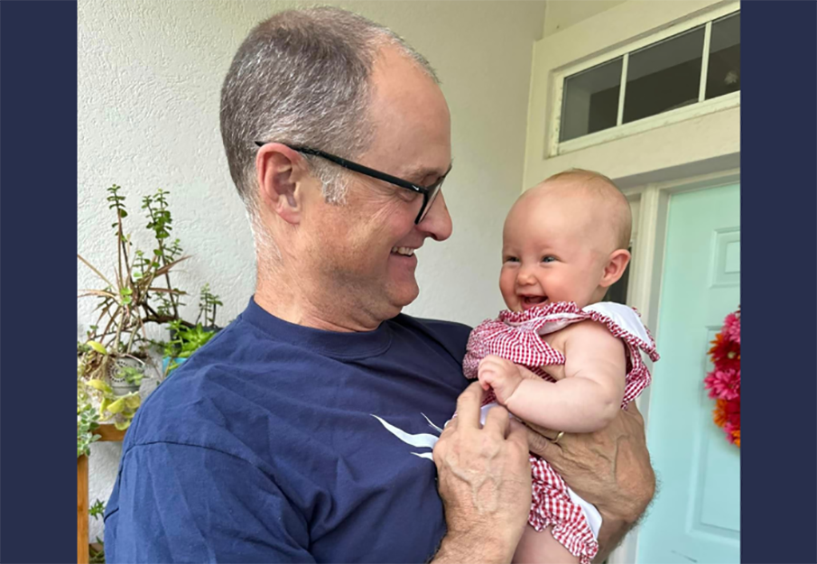 Michael Stultz and his granddaughter