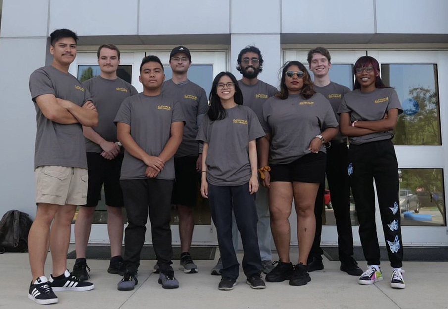 UNF Ospreys Robotics club members