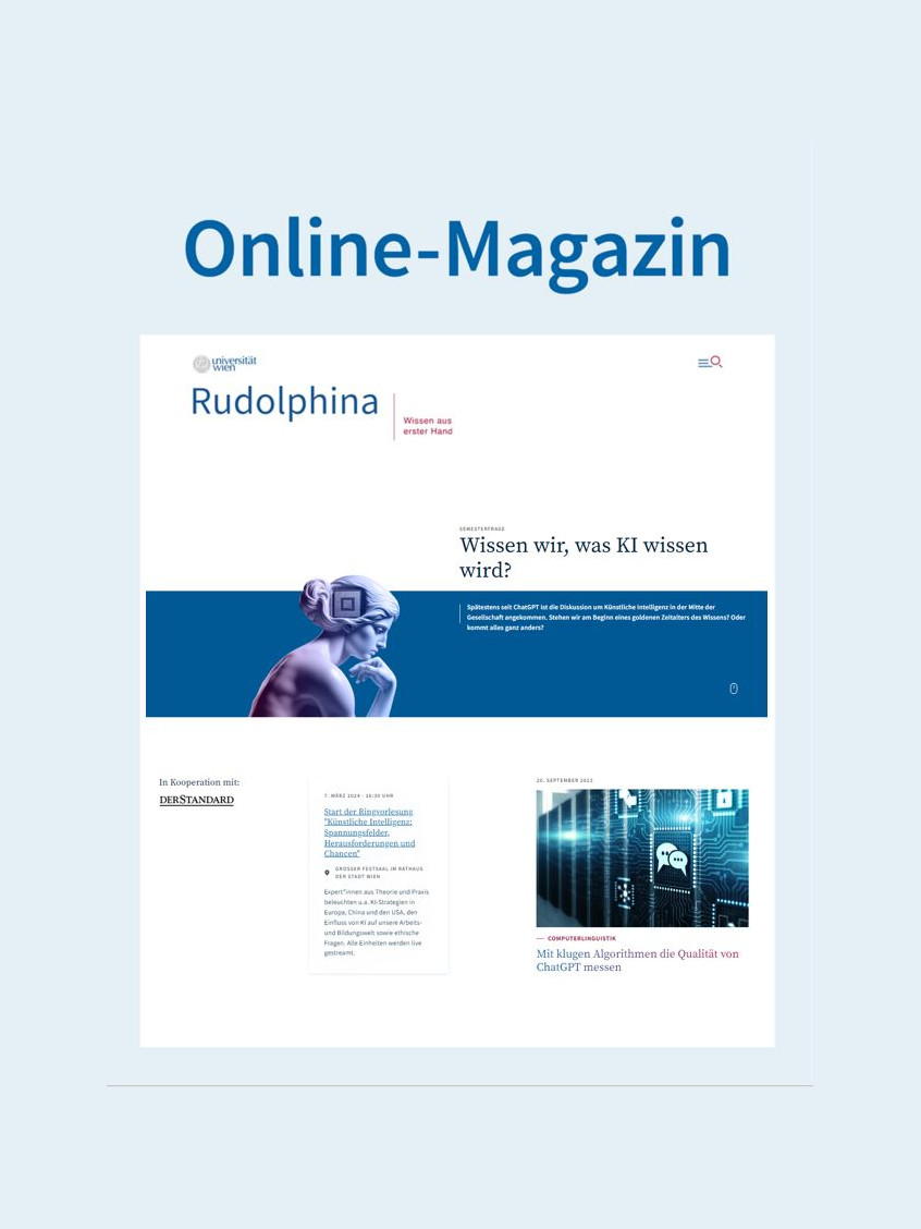 Weiter zu Rudolphina, dem Online-Wissenschaftsmagazin der Universität Wien