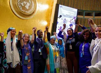 During the 67th session of the Commission on the Status of Women (CSW67), participants observe International Women’s Day 2023 on the theme “DigitALL: Innovation and technology for gender equality”. The event brings together technologists, innovators, entrepreneurs, and gender equality activists to provide an opportunity to highlight the role of all stakeholders in improving access to digital tools and be followed by a high-level panel discussion and musical performances. 