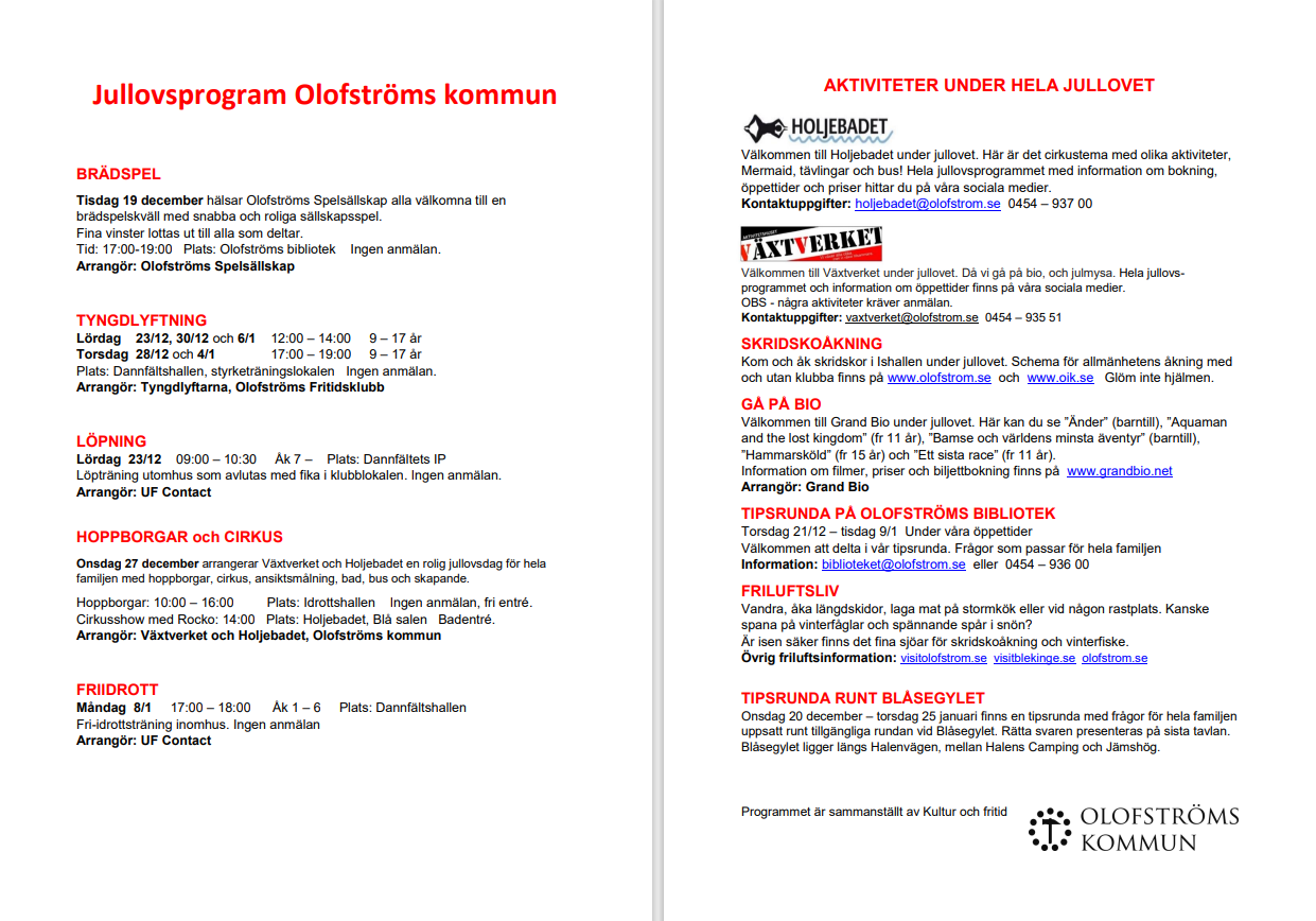 program vinterlov