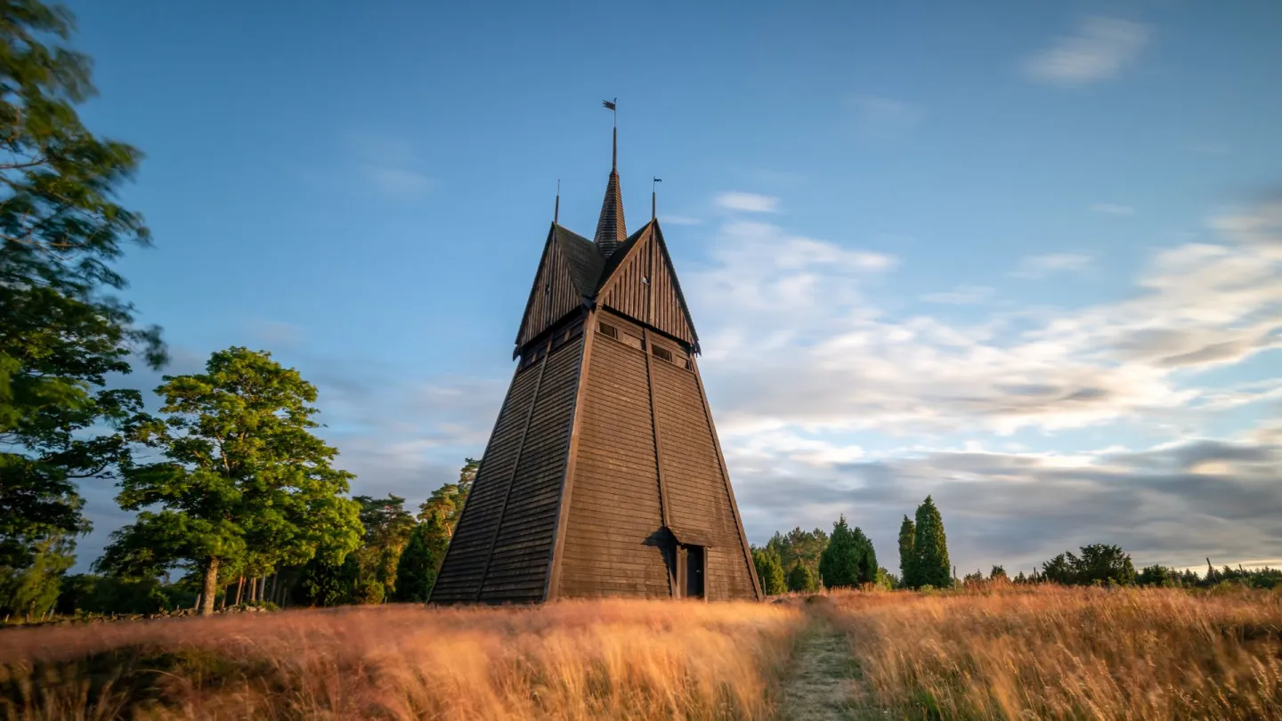 Vackert landskap med kulturhistoriska byggnader i Ronneby, Blekinge