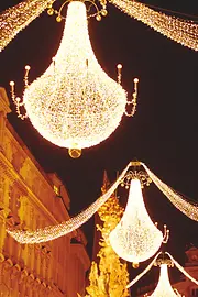 Illuminazione natalizia lungo il Graben di Vienna