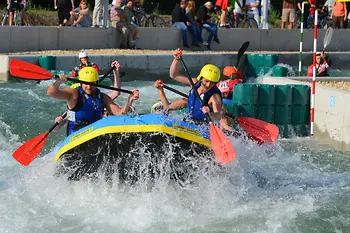 Rafting auf der Wildwasserstrecke 