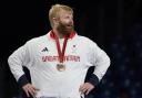 Chris Skelley with his bronze medal