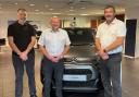 The Platinum Motor Group management team in Trowbridge with one of the new Citroen cars that will be sharing a showroom with Vauxhall.