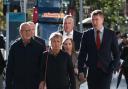 The family of Pat Finucane (left-right), Seamus Finucane, Geraldine Finucane, Katherine Finucane and John Finucane, arrive at Erskine House in Belfast to meet Northern Ireland Secretary Hilary Benn to discuss the murder of solicitor Pat Finucane in 1989