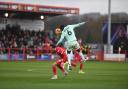 Ofoborh challenges for a header