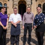 Livia Szirovicza, Dan Smith, Peter Rusu and Becca Ford at the four-star Beechfield House Hotel in Beanacre.