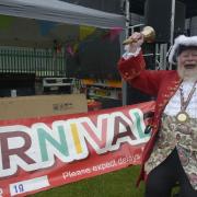 Plenty to cry about: Trowbridge town crier Trevor Heeks once again opened the Trowbridge Country Fair 38 years after first being appointed.