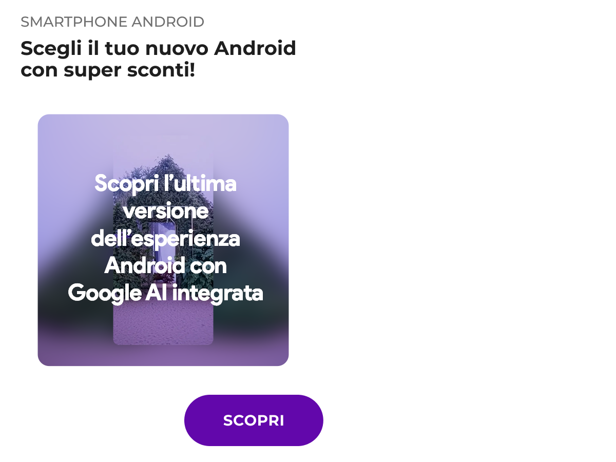 Immagine device android - offerta - WINDTRE