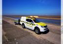 Wirral Coastguard Team on patrol near Leasowe Bay