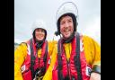 The launch marked the first time husband and wife duo Chris and Lindsay Gatenby were on the lifeboat together