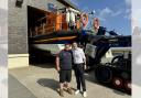 Wirral West MP Matthew Patrick (right) met Coxswain Howie Owen (left) and volunteers from Hoylake RNLI on his first visit to the lifeboat station