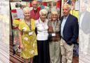 Bebington Dramatic Society chairman David Oliver (back) with the group's four longest-serving members during centenary celebration at The Gladstone Theatre in Port Sunlight on Sunday, September 1