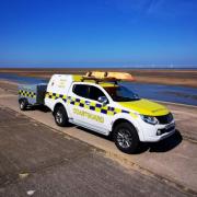 Wirral Coastguard Team on patrol near Leasowe Bay