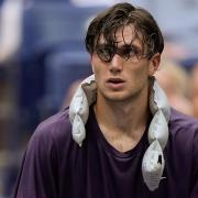 Jack Draper struggled physically during his US Open loss to Jannik Sinner (Julia Nikhinson/AP)