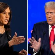 Kamala Harris and Donald Trump (AP)