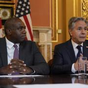 Foreign Secretary David Lammy (left) and US Secretary of State, Antony Blinken during a strategic dialogue at the Foreign and Commonwealth Office (FCDO) in Westminster, London (Alberto Pezzali/PA)