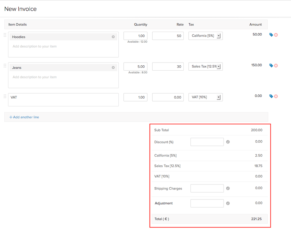 Display tax