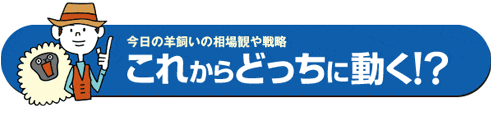 今日の羊飼いの相場観や戦略 これからどっちに動く!?