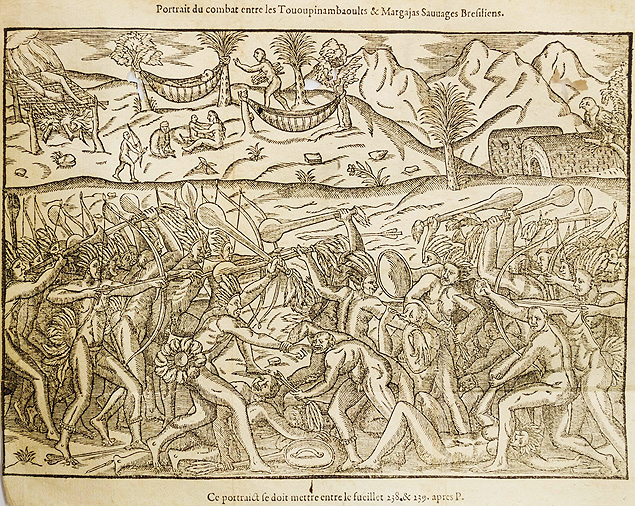 "Historia Indiae Occidentalis" (1600), de Jean de L�ry, parte do acervo da Biblioteca M�rio de Andrade