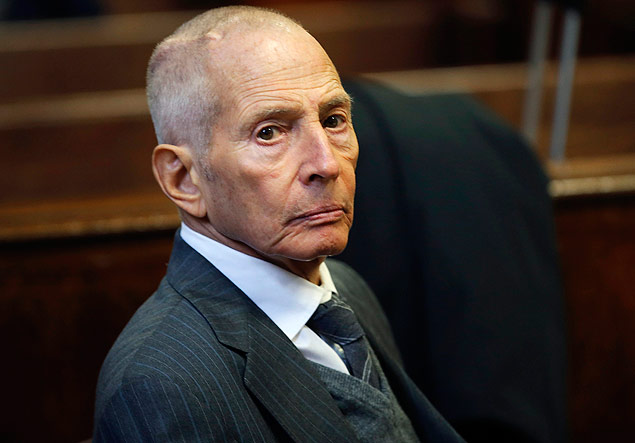 Robert Durst durante sess�o de seu julgamento em dezembro de 2014