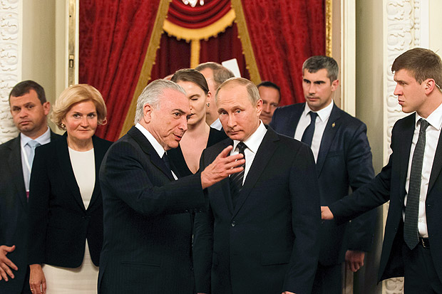 Moscou - Russia, 20/06/2017) Presidente do Brasil Michel Temer com Vladimir PutinCerimônia de Encerramento do Concurso Internacional de Ballet do Teatro Bolshoi. Foto: Beto Barata/PR ***DIREITOS RESERVADOS. N�O PUBLICAR SEM AUTORIZA��O DO DETENTOR DOS DIREITOS AUTORAIS E DE IMAGEM***