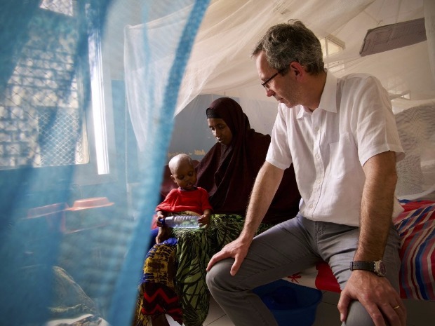 O diretor de opera��es do Comit� Internacional da Cruz Vermelha, Dominik Stillhart, na Som�lia