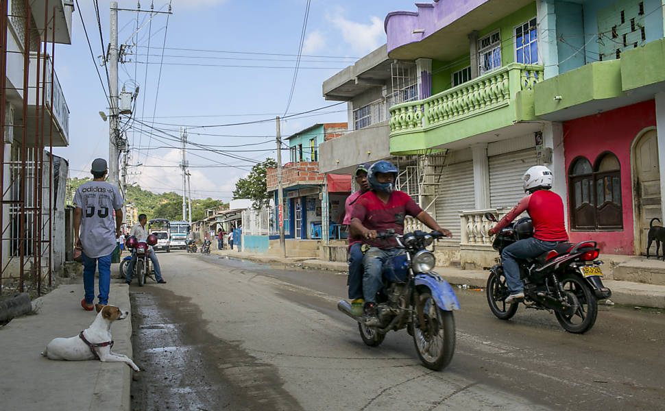 Bairro Nelson Mandela, em Cartagena