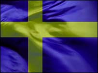 Swedish flag, BBC