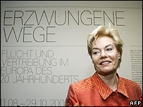 Erika Steinbach, presidente de la Fundaci�n Centro contra las Expulsiones