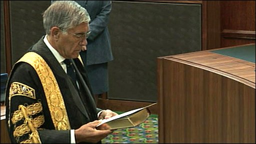 Lord Phillips, president of the new Supreme Court, is sworn in