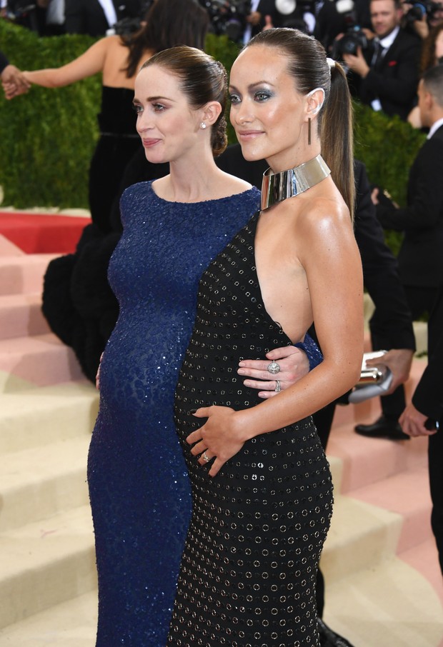 Emily Blunt e Olivia Wilde (Foto: AFP)