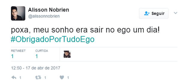 Memes do fim do EGO (Foto: Reprodução/Twitter)