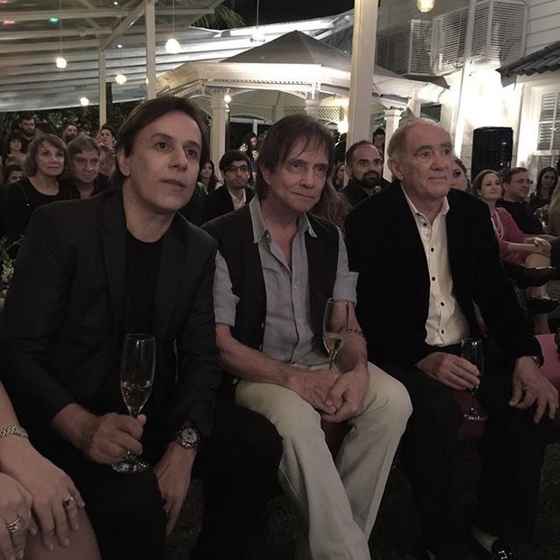 Tom Cavalcante, Roberto Carlos e Renato Aragão (Foto: Reprodução/Instagram)